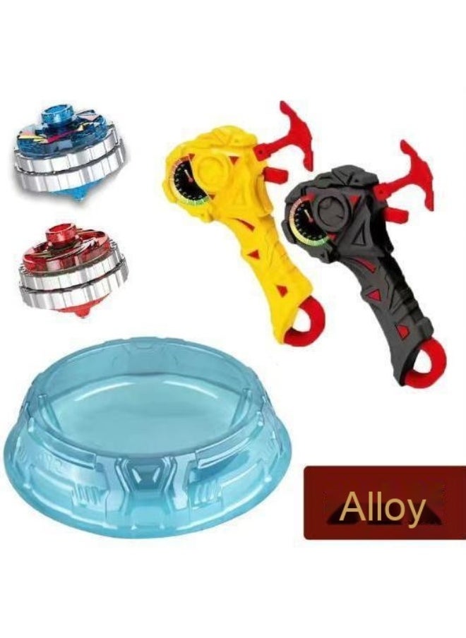 Battle Double Super Tornado Toy - Boys' Magical Alloy Burst Armor Top with Light and Pull String Assembly