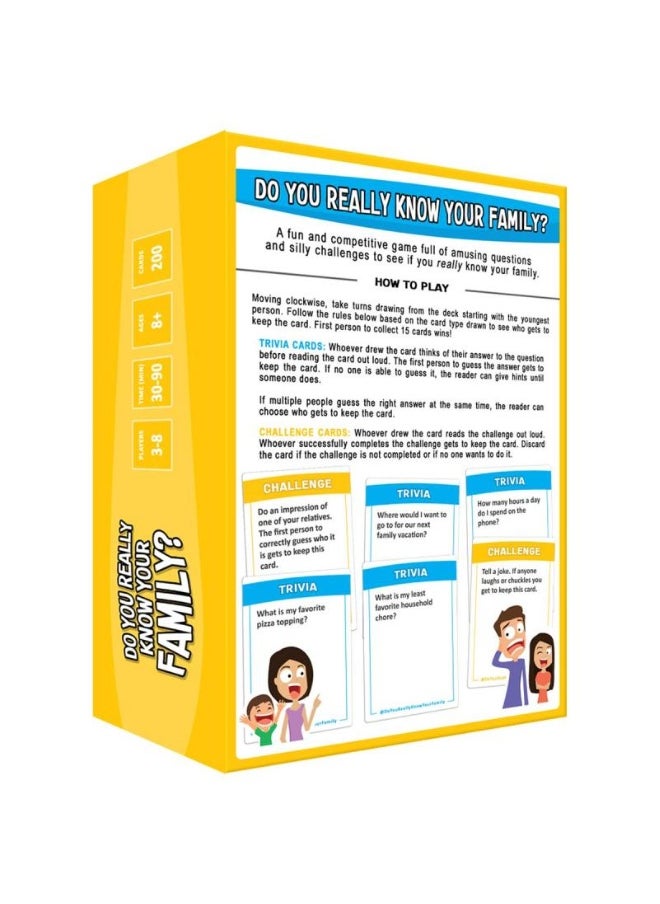 Do You Really Know Your Family? A Fun Family Game Filled With Conversation Starters And Challenges - Great For Kids Teens And Adults