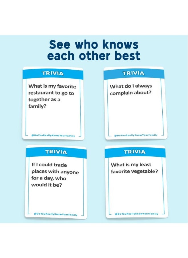 Do You Really Know Your Family? A Fun Family Game Filled With Conversation Starters And Challenges - Great For Kids Teens And Adults