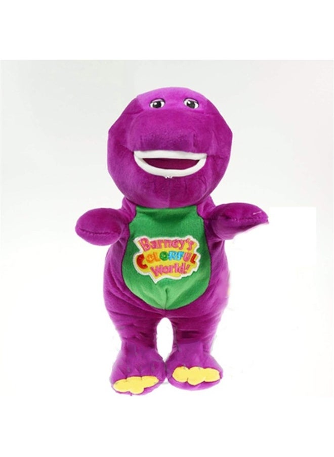 30cm Purple Dinosaur Barney Doll Singing Children's Plush Toy