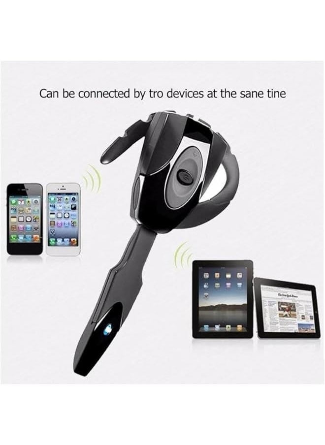 Headset, V5.0 Single Ear Bluetooth Headset with Noise Canceling Mic, Ultralight Rechargeable Cell Phone Earpiece Hands for Business Office Driving Sporting