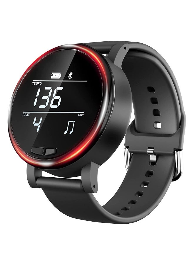 Smart for Metronome Watch Wearable Digital Music Tool with Vibration Light Sound Tempo Beat Rhythm Adjustable Dia