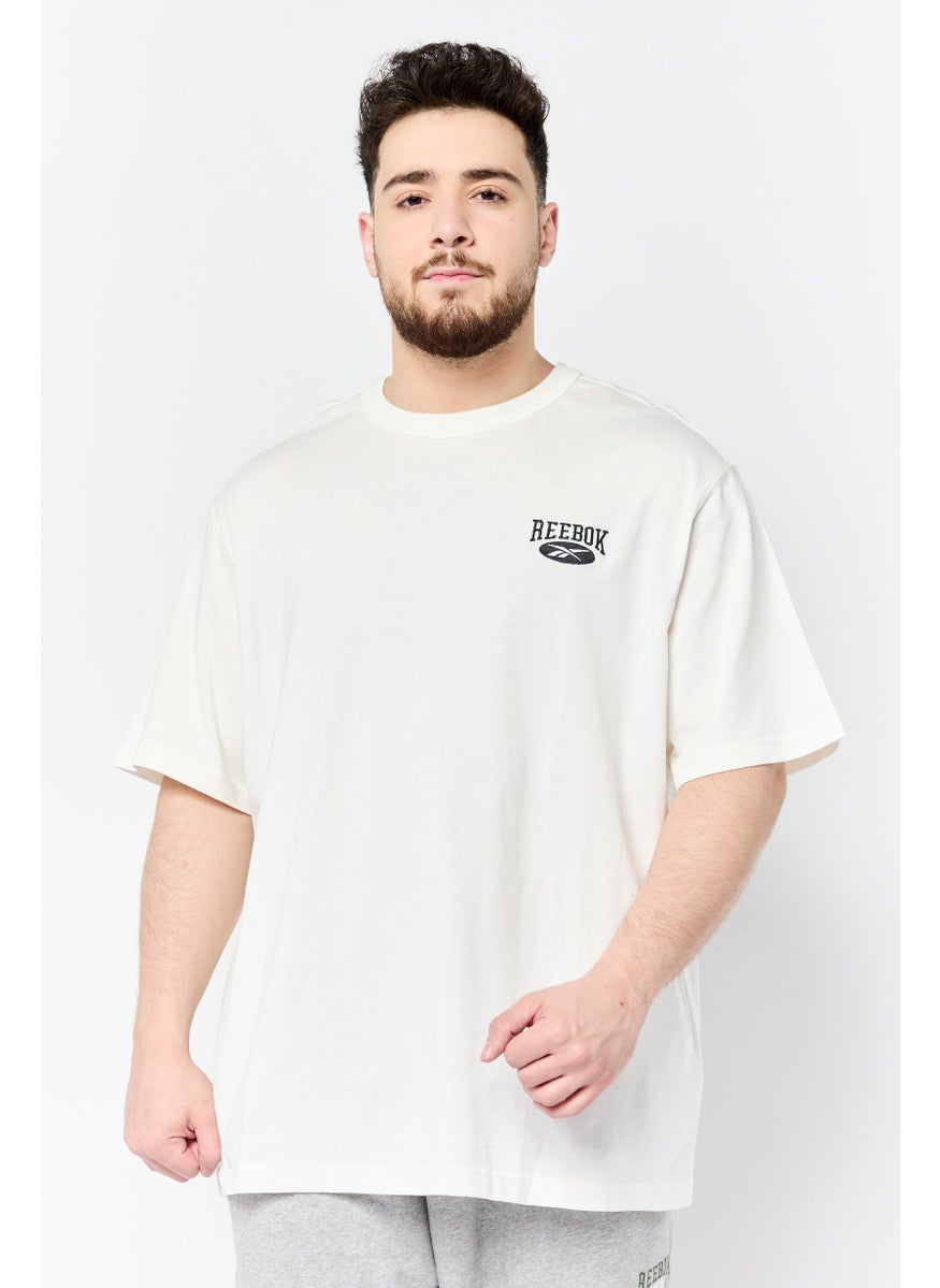 Men Sportswear Fit Short Sleeve Training T-Shirt, White