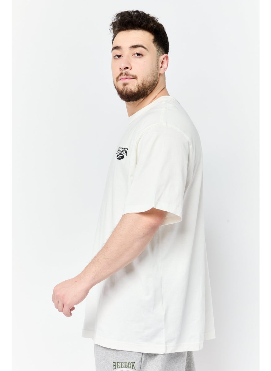 Men Sportswear Fit Short Sleeve Training T-Shirt, White