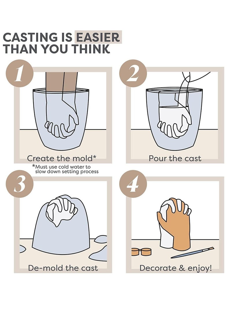 3D Hand  Footprint Mold Kit-Capture Precious Baby Moments