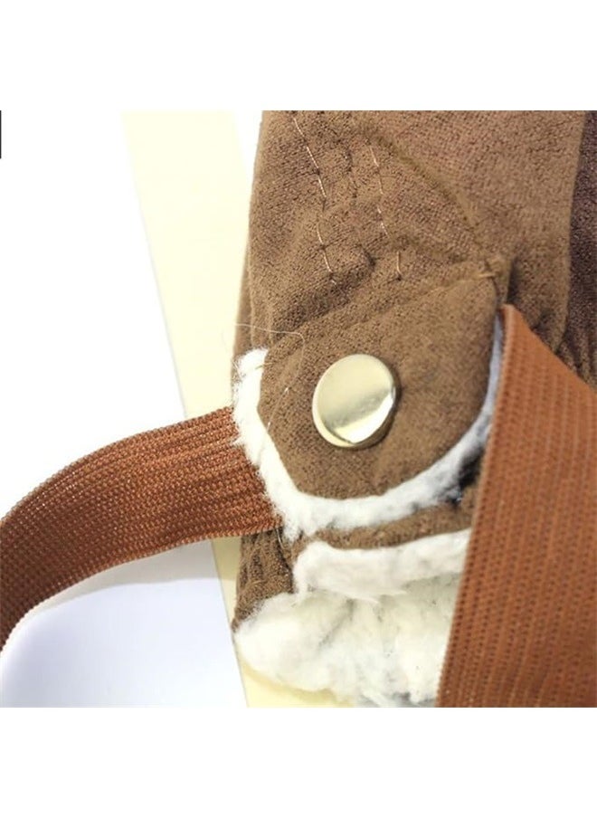 Soft Warmer Winter Hat With Goggles And Aviator For Photography Props，Unisex Children Pilot Hat Aviator Earflap Cap Warm Winter Flight Hat with Goggles Earmuffs Photography Prop for Baby Kid Brown