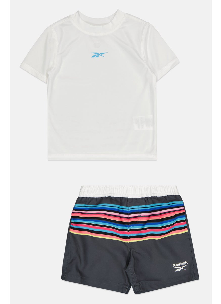 Toddlers Boy 2 Pieces Brand Logo T-Shirt And Shorts Set, Multicolor