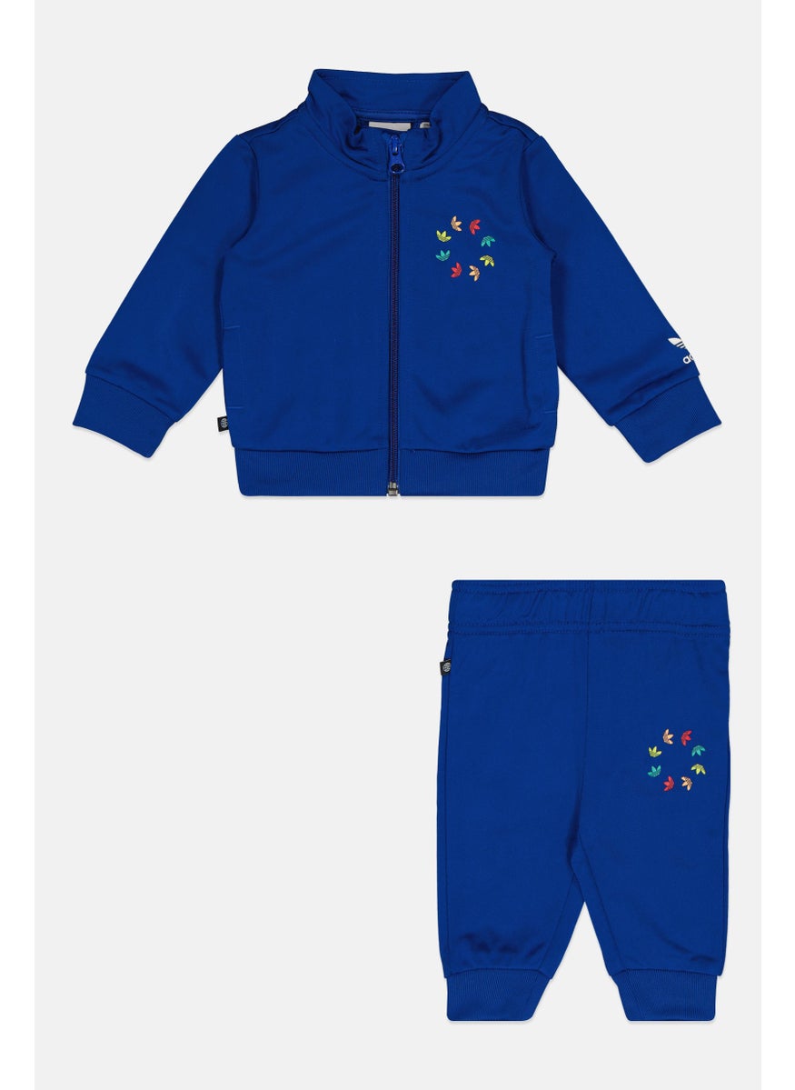 Toddlers Boy 2 Pieces Brand Logo Outdoor Tracksuit, Blue