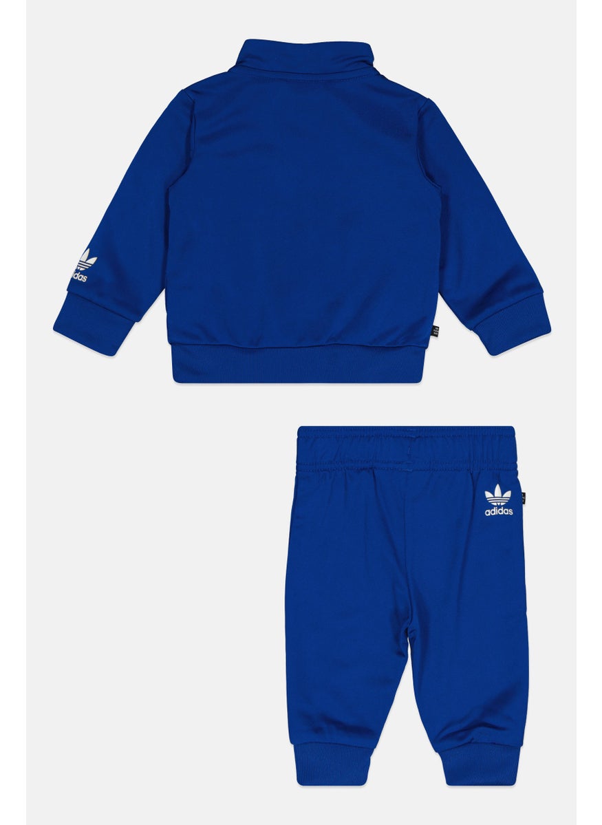 Toddlers Boy 2 Pieces Brand Logo Outdoor Tracksuit, Blue