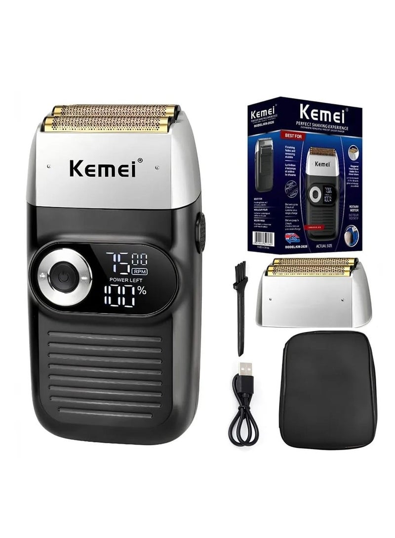 KM-2026 Professional Hair Straightening And Shaving Machine With Digital Screen (Saudi Version)