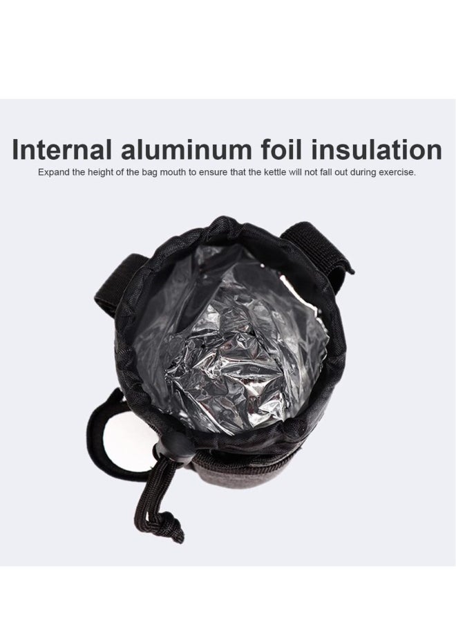 Bike Cup Holder Insulated Bicycle Coffee with Phone Storage Oxford Fabric Handlebar Drink Container for Mountain Road Cruiser Wheelchair Scooter