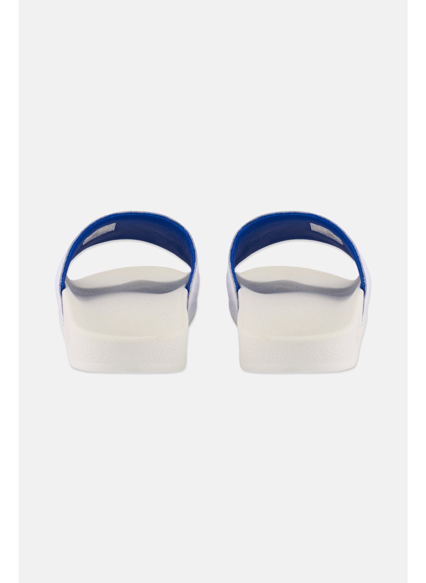Men Adilette Slip On Slides, White