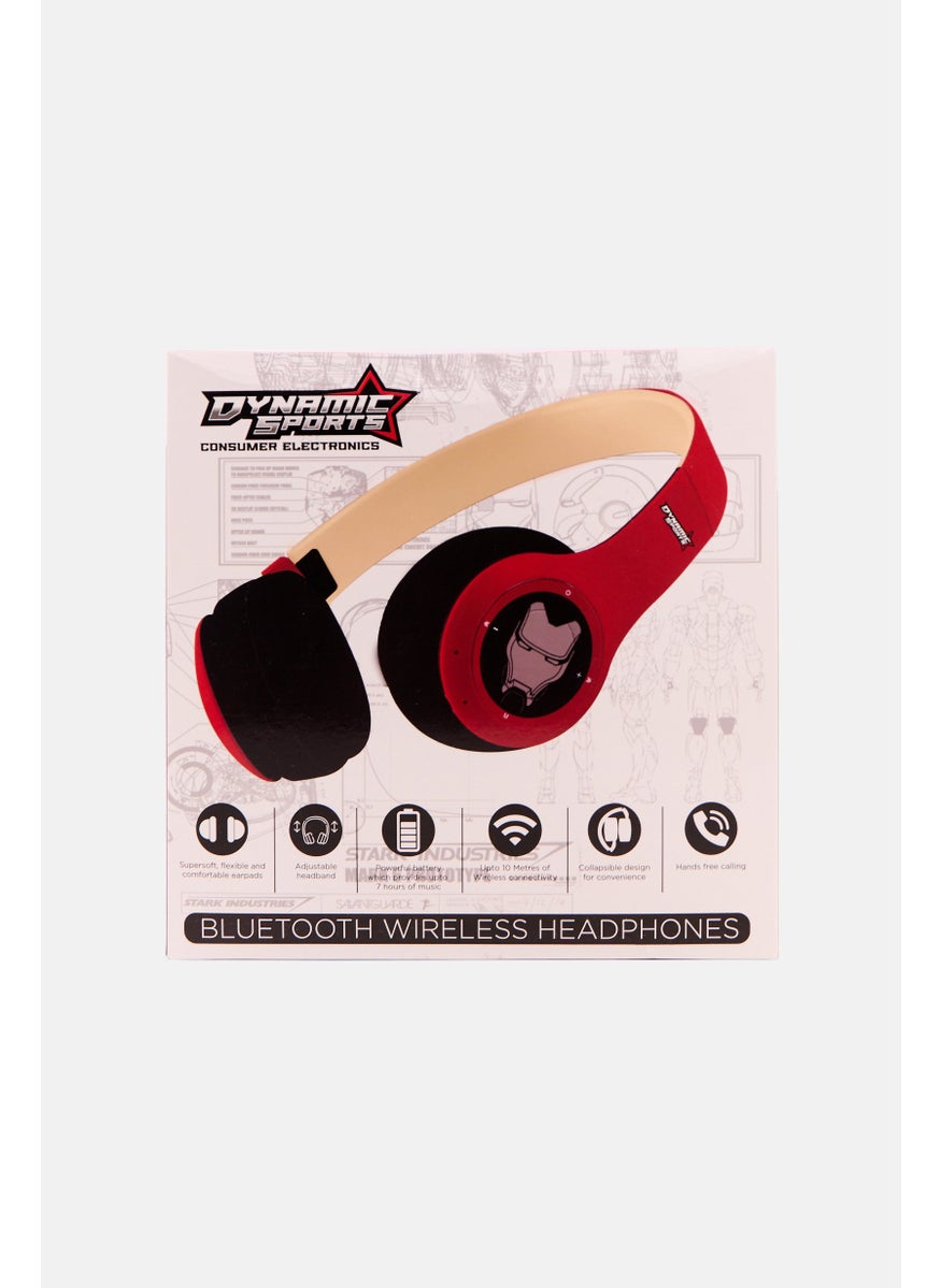 Marvel Iron Man Bluetooth Wireless Headphones, Red
