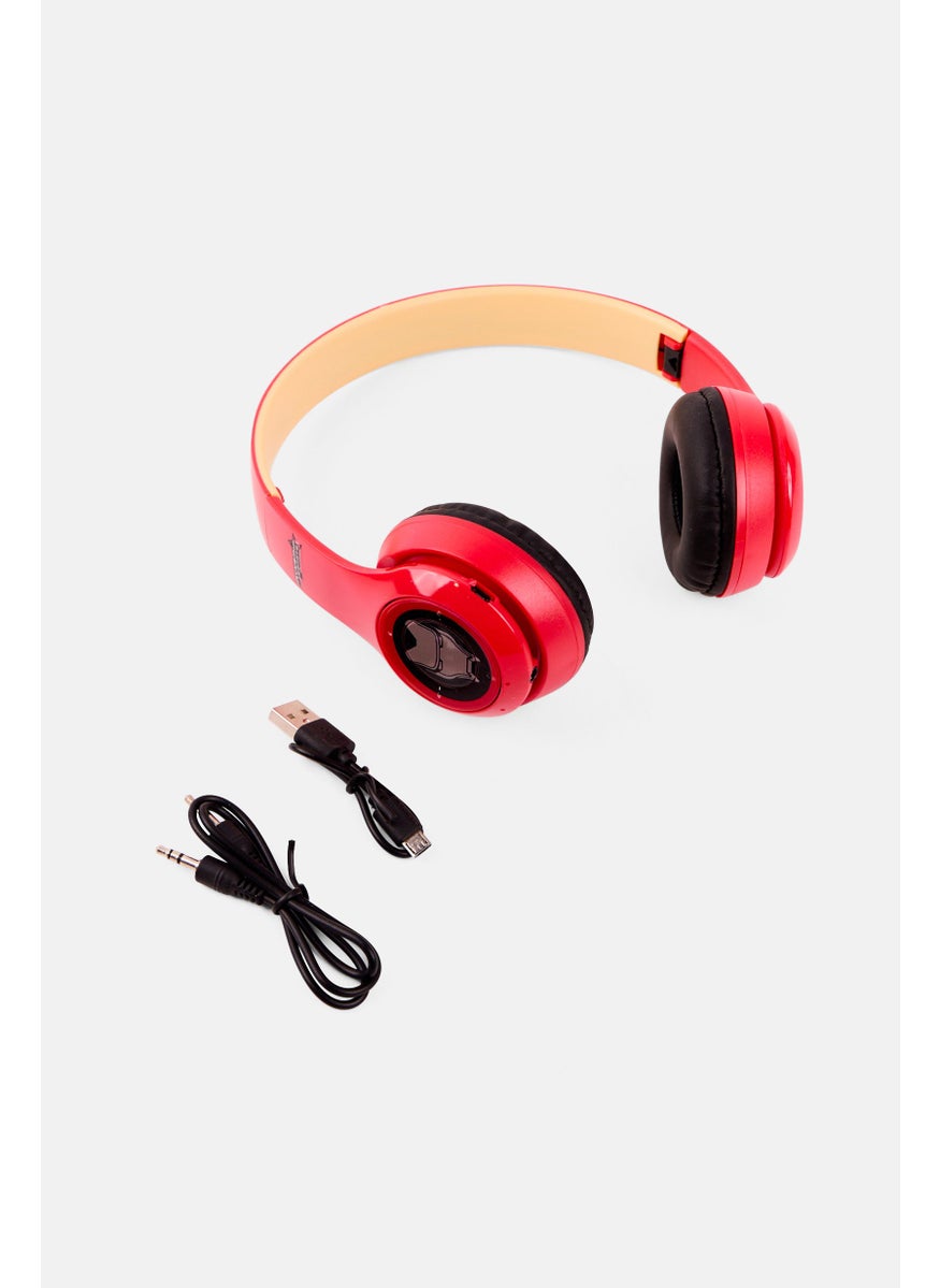 Marvel Iron Man Bluetooth Wireless Headphones, Red