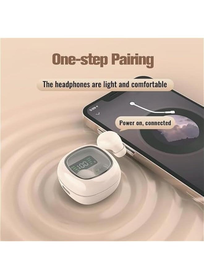 Small Invisible Earbuds Smallest Wireless Bluetooth Low Profile Micro Tiny Discreet Mini Earbuds for Small Ear Canals Invisible Ear Buds for Small Ears Mini Discreet Headphones Spy Earpiece