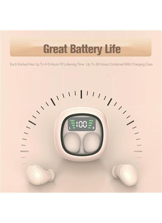 Small Invisible Earbuds Smallest Wireless Bluetooth Low Profile Micro Tiny Discreet Mini Earbuds for Small Ear Canals Invisible Ear Buds for Small Ears Mini Discreet Headphones Spy Earpiece