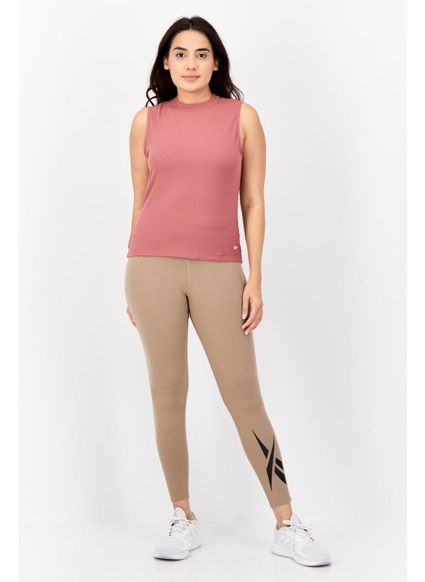 Women Sportswear Fit Sleeveless Outdoor Tank Top, Mauve