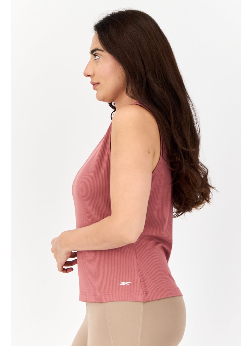 Women Sportswear Fit Sleeveless Outdoor Tank Top, Mauve