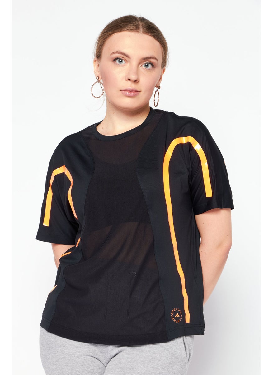 Women  Sportswear Fit Short Sleeve Training T-Shirt, Black Combo