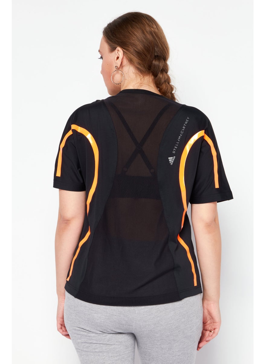 Women  Sportswear Fit Short Sleeve Training T-Shirt, Black Combo