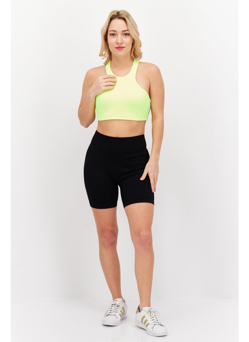 Women Sportswear Fit Training Tank Top, Lime Yellow