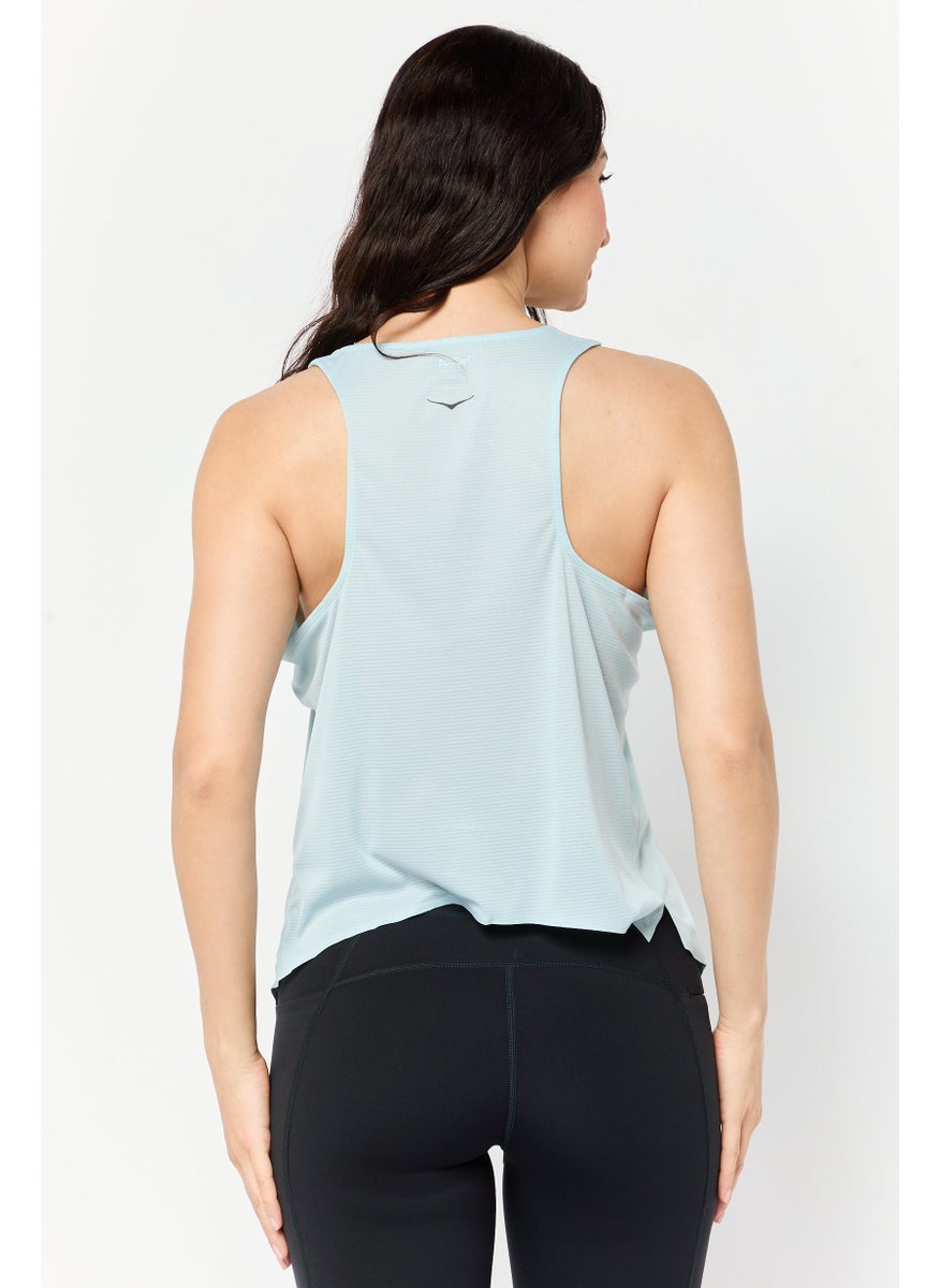 Women Sportswear Fit Sleeveless Outdoor Tank Top, Sage Green