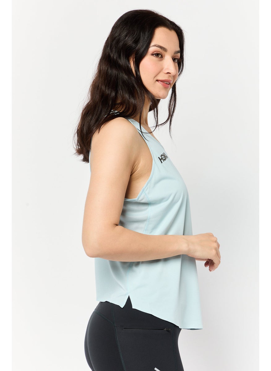 Women Sportswear Fit Sleeveless Outdoor Tank Top, Sage Green
