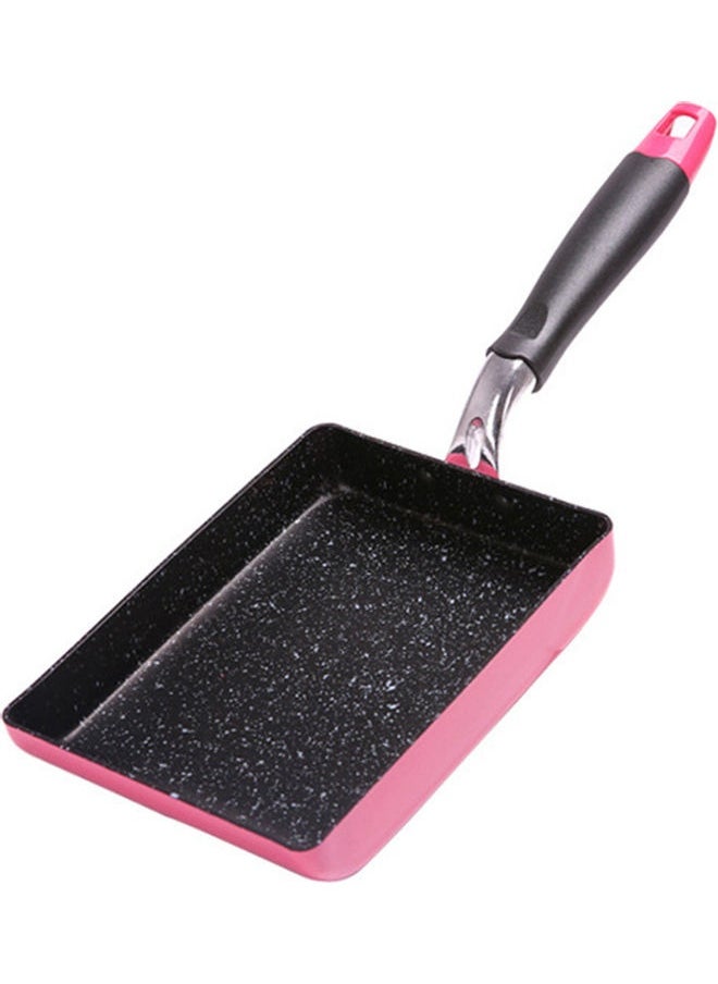 Rectangle Japanese Non-stick Mini Frying Omelette Egg Pan Black/Pink