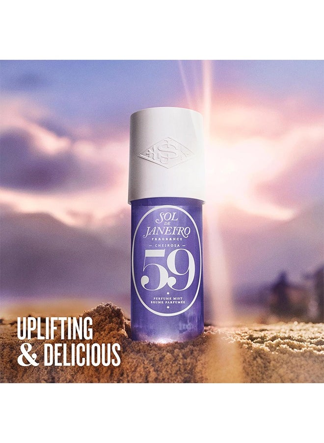 Cheirosa 59 Perfume Mist,Hair And Body Mist,Brume Parfumee, Vanilla Orchid, Violet, and Sandalwood Fragrance 90ml