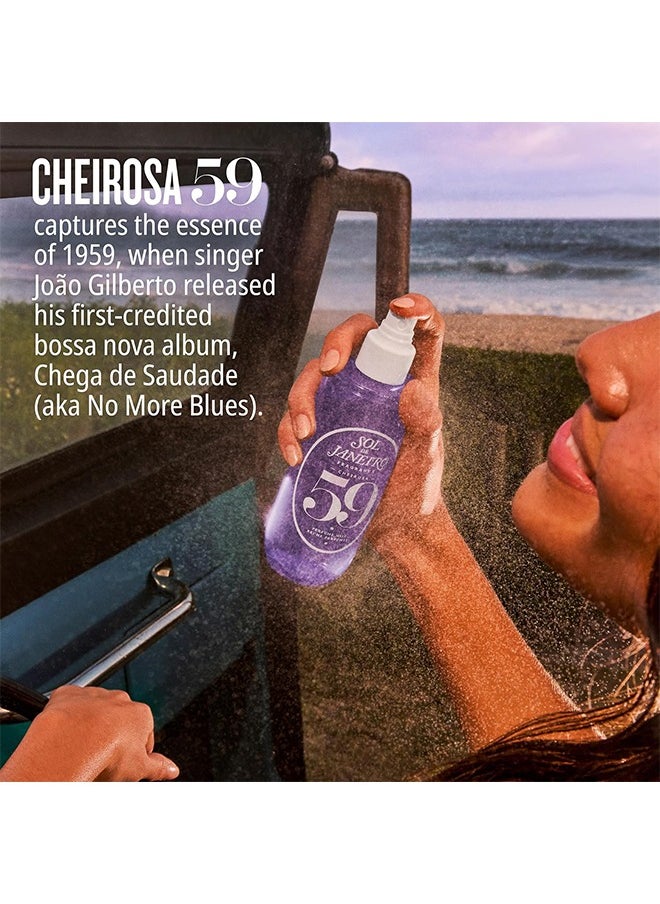 Cheirosa 59 Perfume Mist,Hair And Body Mist,Brume Parfumee, Vanilla Orchid, Violet, and Sandalwood Fragrance 90ml