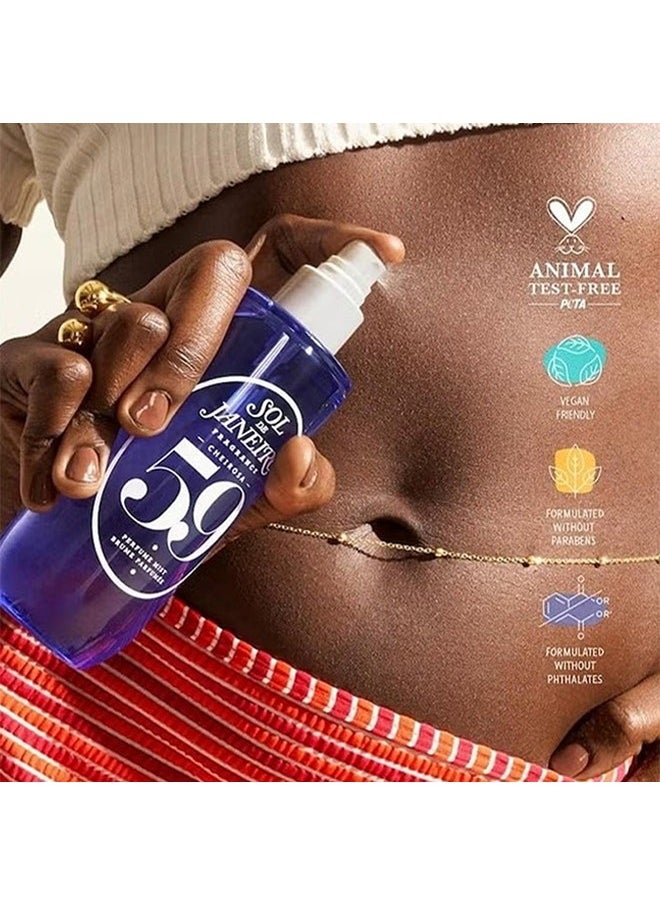 Cheirosa 59 Perfume Mist,Hair And Body Mist,Brume Parfumee, Vanilla Orchid, Violet, and Sandalwood Fragrance 90ml