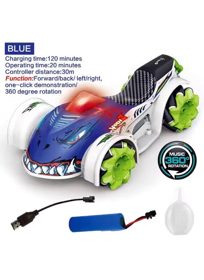 Spray Shark 2.4ghz RC Stunt Car Toys With Light Music Electric Vehicle Toy Remote Control Drift Truck Radio Control Toy