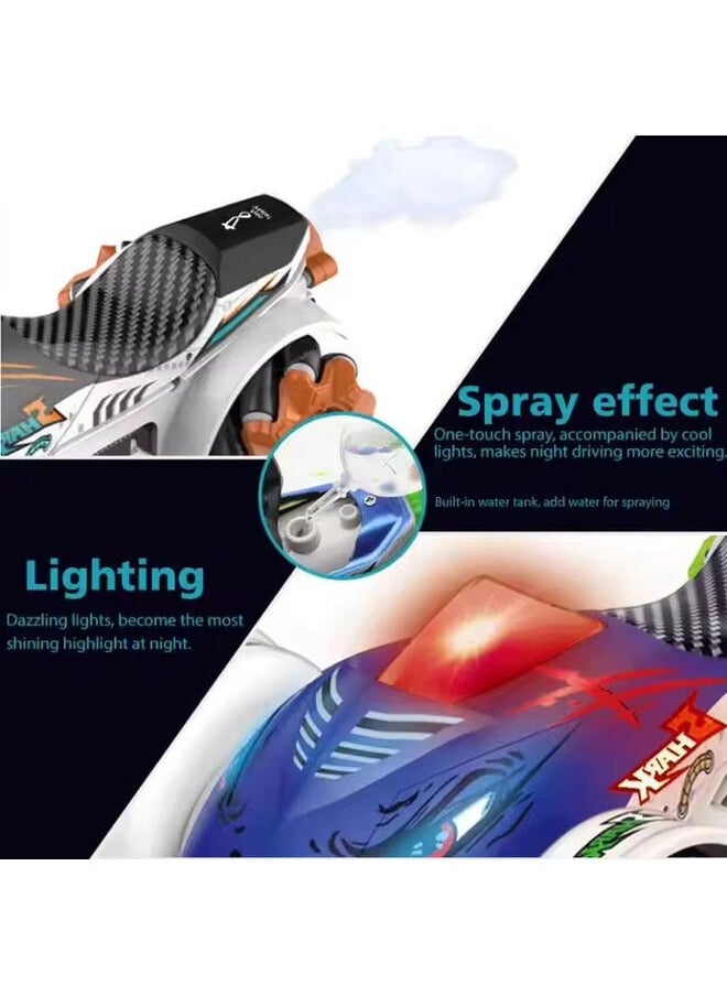 Spray Shark 2.4ghz RC Stunt Car Toys With Light Music Electric Vehicle Toy Remote Control Drift Truck Radio Control Toy