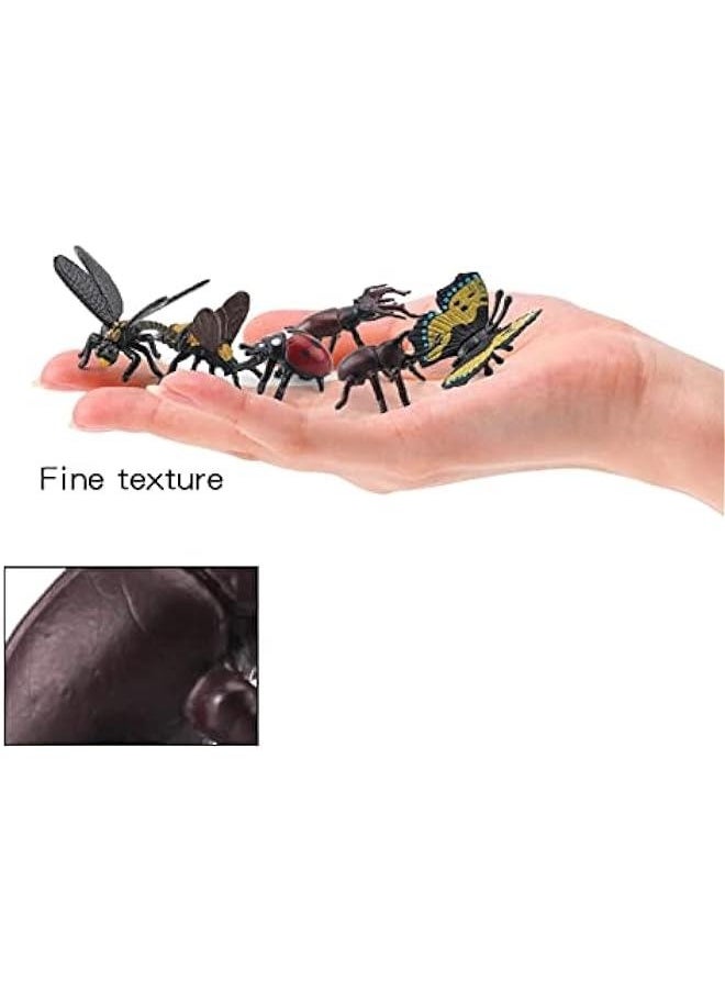 Insects Figures Toys - Figurines Set with erfly Scorpion Centipede -  Party School Project Children Education Gift for Kids Toddlers