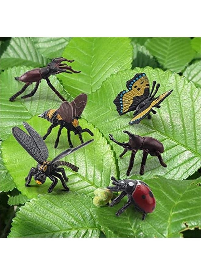 Insects Figures Toys - Figurines Set with erfly Scorpion Centipede -  Party School Project Children Education Gift for Kids Toddlers