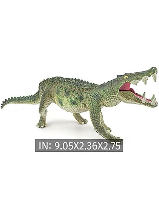 9 Inch Alligator Toy Figure Large Realistic Crocodile Action Figures Alligator Party Favors Crocodiles Cake Toppers for Kids Toddler