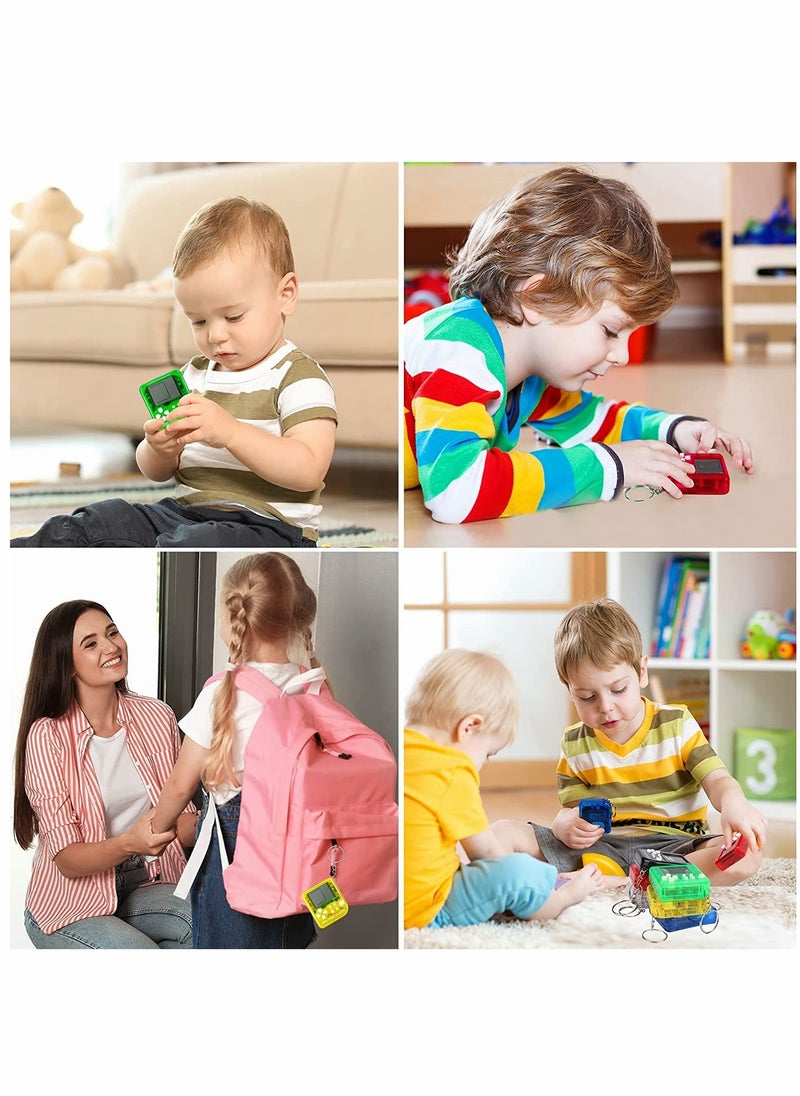6 Pcs Video Game Party Favors Video Game Keychain 6 Colors Gamer Party Favors Video Game Party Supplies for Kids Video Game Favors