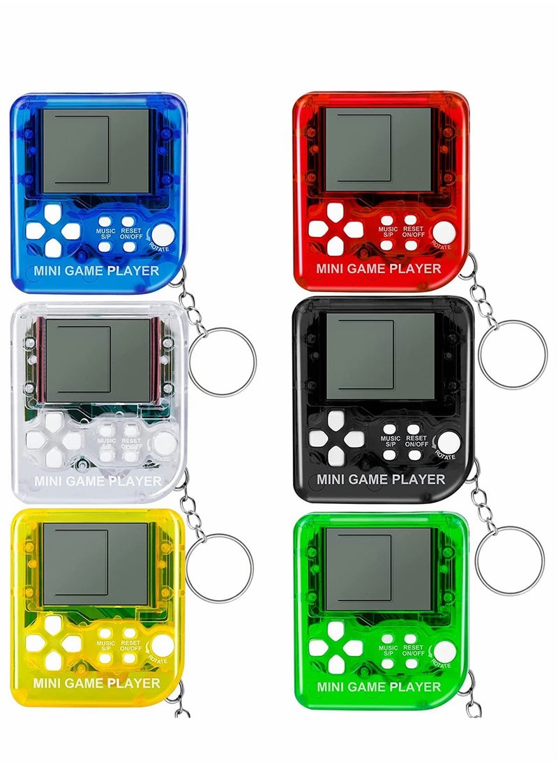 6 Pcs Video Game Party Favors Video Game Keychain 6 Colors Gamer Party Favors Video Game Party Supplies for Kids Video Game Favors