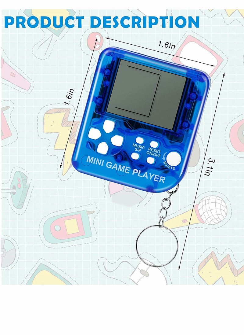 6 Pcs Video Game Party Favors Video Game Keychain 6 Colors Gamer Party Favors Video Game Party Supplies for Kids Video Game Favors
