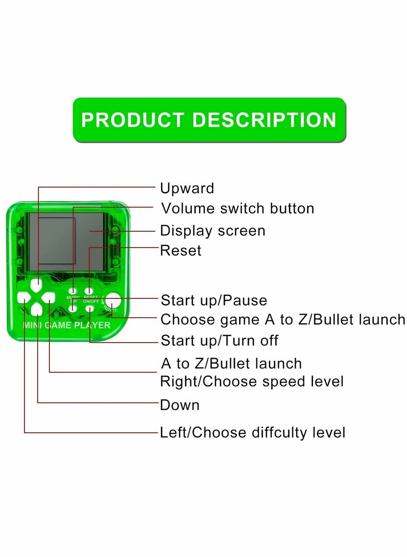 6 Pcs Video Game Party Favors Video Game Keychain 6 Colors Gamer Party Favors Video Game Party Supplies for Kids Video Game Favors