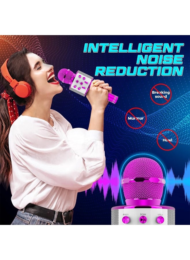Present Microphone For Kid Toy Microphone Speaker Bluetooth Microphone Pink
