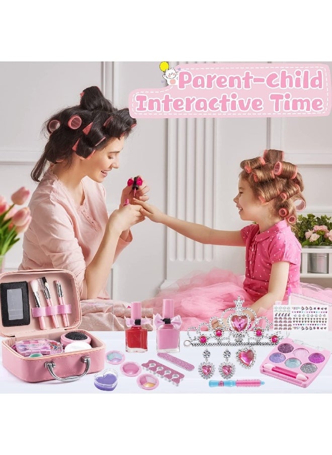 32 Piece Washable Toddler Girls Makeup Set, Perfect Birthday Gift for Girls
