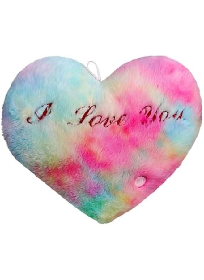 Light Heart Pillow | Heart Throw Pillow | Heart-Shaped Light Up Pillow, 14.17in Soft Plushie with Illuminating LED Lights, Cozy Home Decor Night Light, Romantic s Day Plush Cushion for Sofa