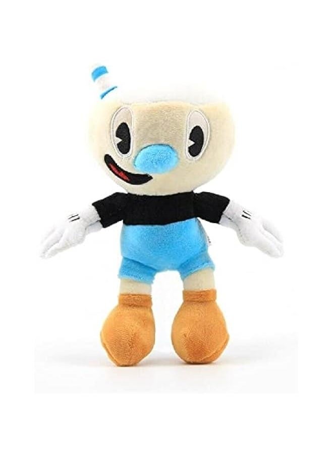 Cuphead Plush Toys 8pcs/Set Cuphead Mugman Family Mecup and Brocup Devil Boss Legendary Chalice King Dice Sunflower Ms. Chalice Mermaid Cagney Carnantion 8-13 Inches