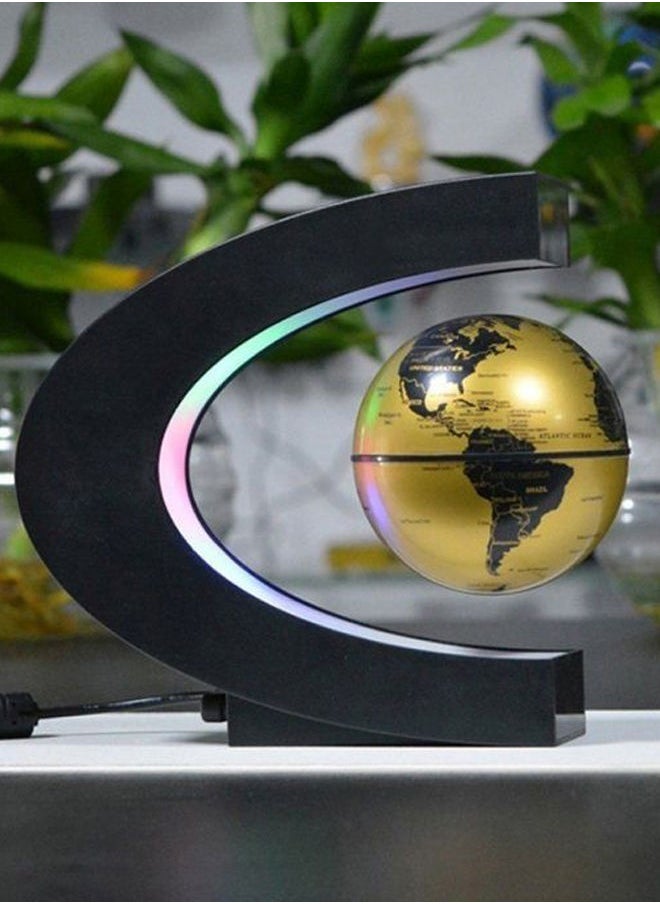 Levitation Anti Gravity Globe World Map With LED Light Gold 215x100x200millimeter
