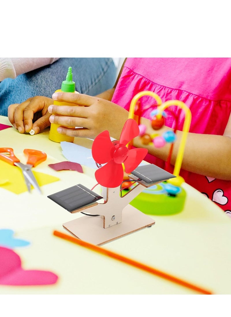 Scientific Solar Fan Toy, Engineering Products Toys 1set for Kits Experiment Science Model, Development Children Solar Brain of Educational Assembly Kids Fan DIY Students, 1 Pcs