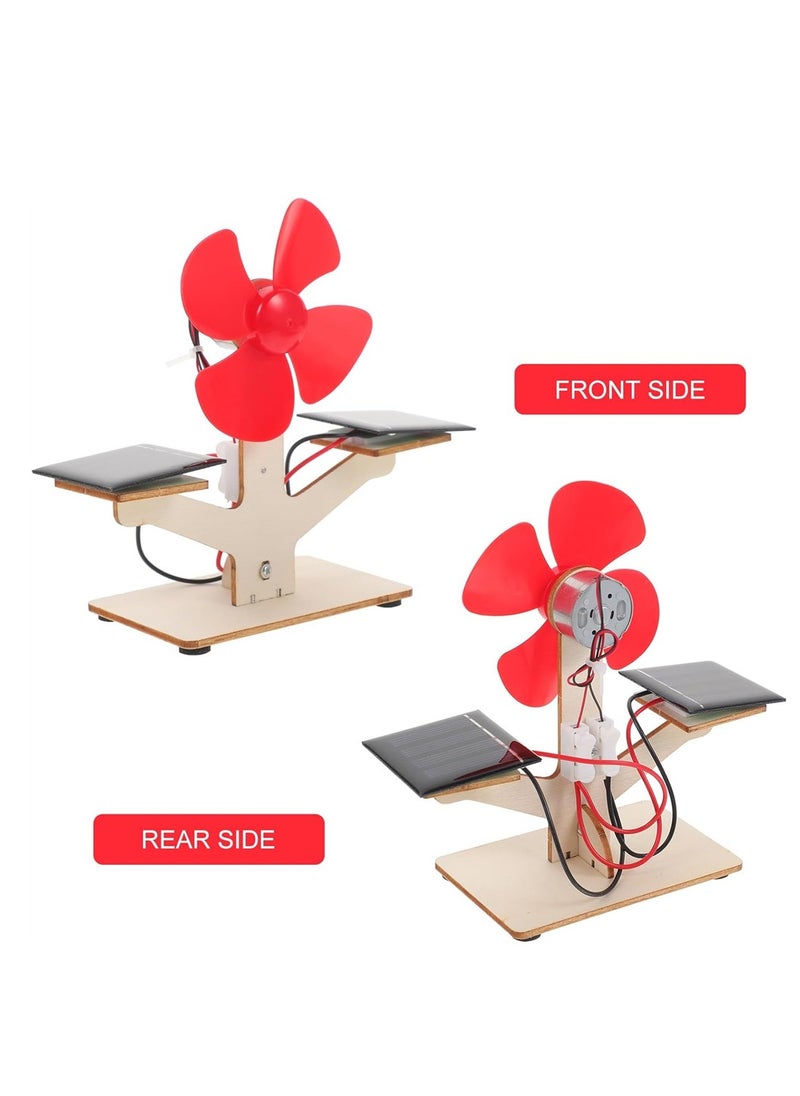 Scientific Solar Fan Toy, Engineering Products Toys 1set for Kits Experiment Science Model, Development Children Solar Brain of Educational Assembly Kids Fan DIY Students, 1 Pcs
