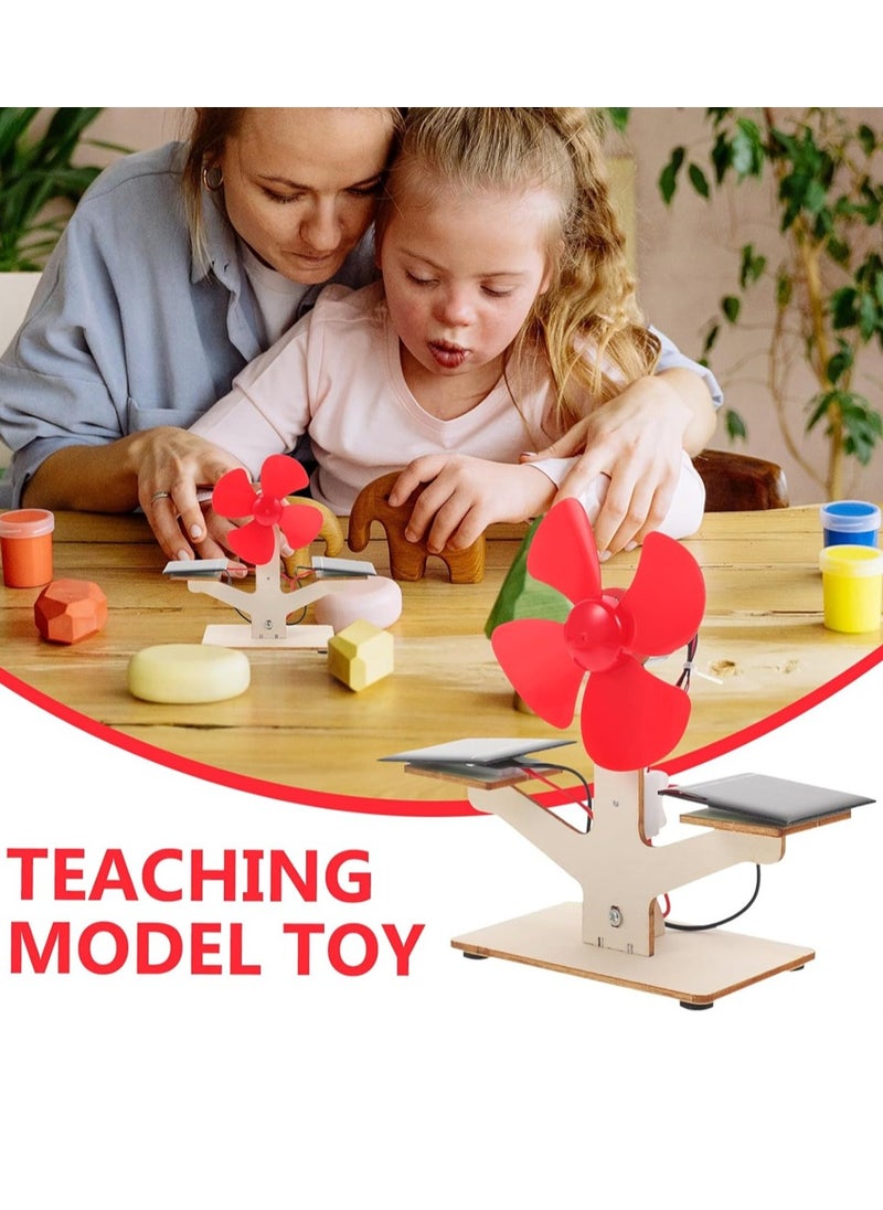 Scientific Solar Fan Toy, Engineering Products Toys 1set for Kits Experiment Science Model, Development Children Solar Brain of Educational Assembly Kids Fan DIY Students, 1 Pcs