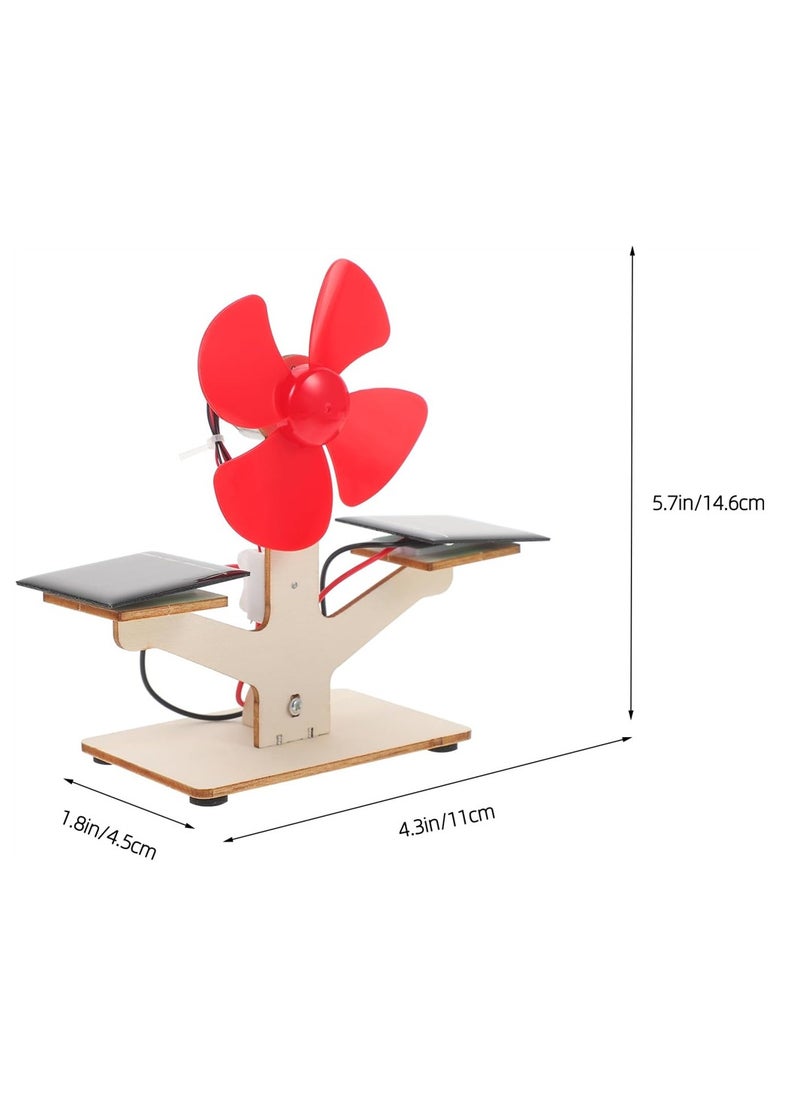 Scientific Solar Fan Toy, Engineering Products Toys 1set for Kits Experiment Science Model, Development Children Solar Brain of Educational Assembly Kids Fan DIY Students, 1 Pcs