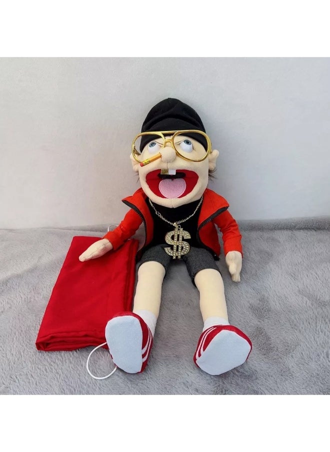 24 Inch Rock Jeff Puppet Hand Puppet Funny Mouth Plush Toy Holiday Gift